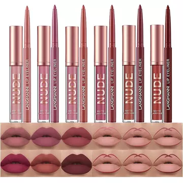 Bộ 12 Son Môi Và Son Môi Matte Liquid, Combo Trang Điểm Môi (Bộ A) ZEP7