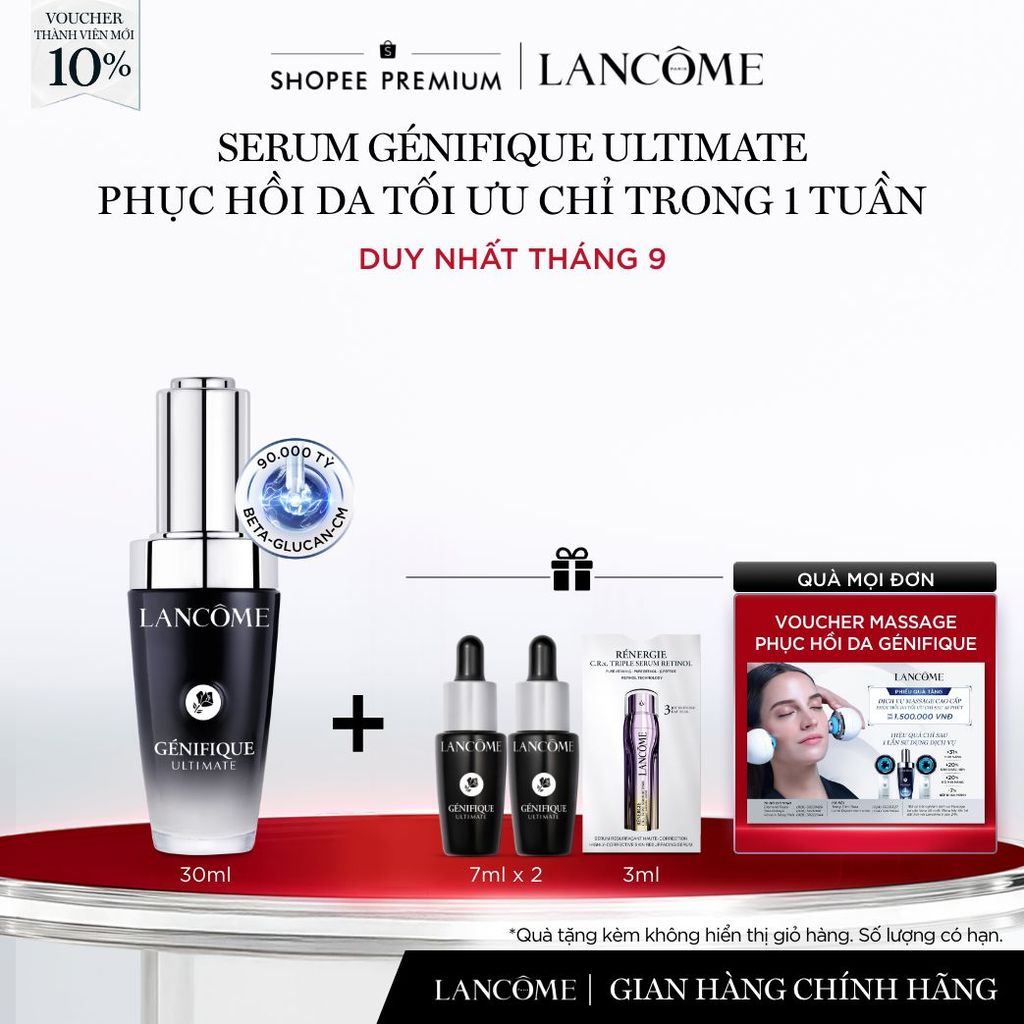 Serum Phục Hồi Da Tối Ưu Trong 1 Tuần Lancome Genifique Ultimate 30ml