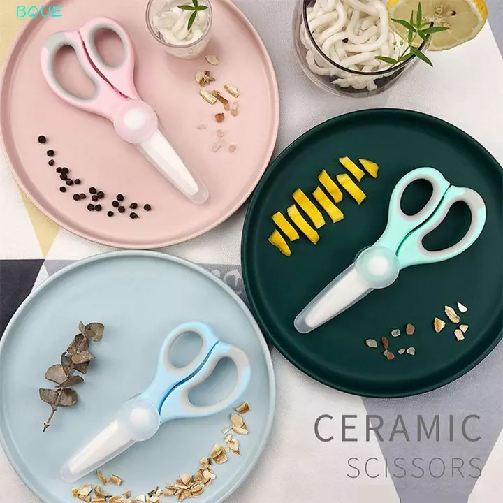 BQUE Kéo Thức Ăn Cho Bé Đồ Dùng Cho Bé Hộ Gia Đình Bộ Đồ Ăn Cho Bé Cắt Hộp Bảo Quản Trẻ Sơ Sinh Hỗ Trợ Cho Ăn