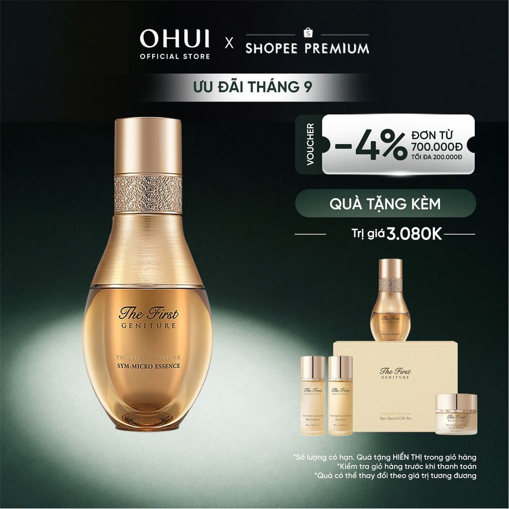 [OHUI Official] Tinh chất chăm sóc vi sinh và kích hoạt tế bào gốc OHUI The First Geniture Sym-Micro Essence 50ml
