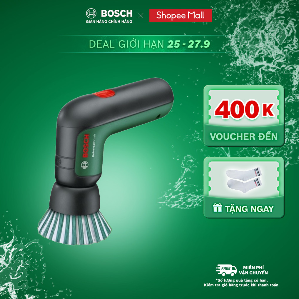 Máy cọ rửa vệ sinh Bosch đa năng dùng pin