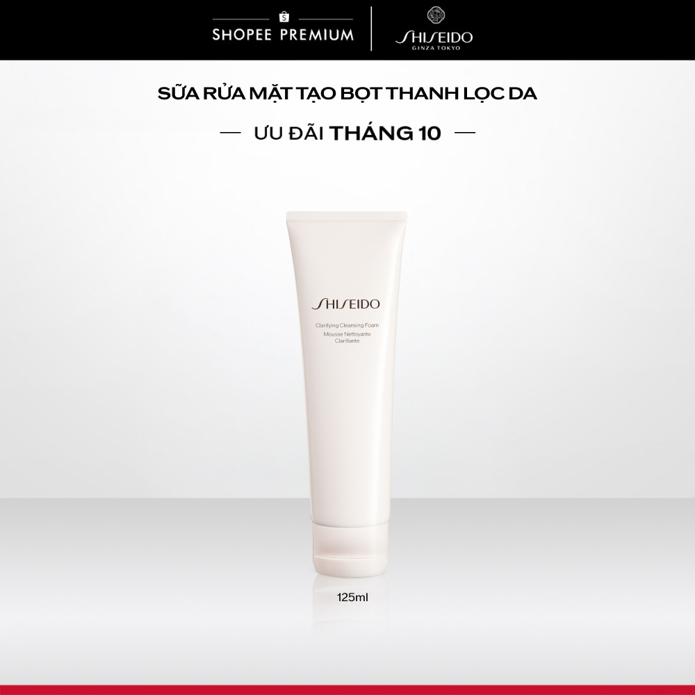 Sữa rửa mặt tạo bọt thanh lọc da SHISEIDO Clarifying Cleansing Foam 125ml
