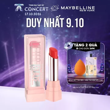 Son bóng dưỡng Maybelline New York Lifter Glaze cho môi mềm ẩm mướt, mọng thạch Cherry 2.8g