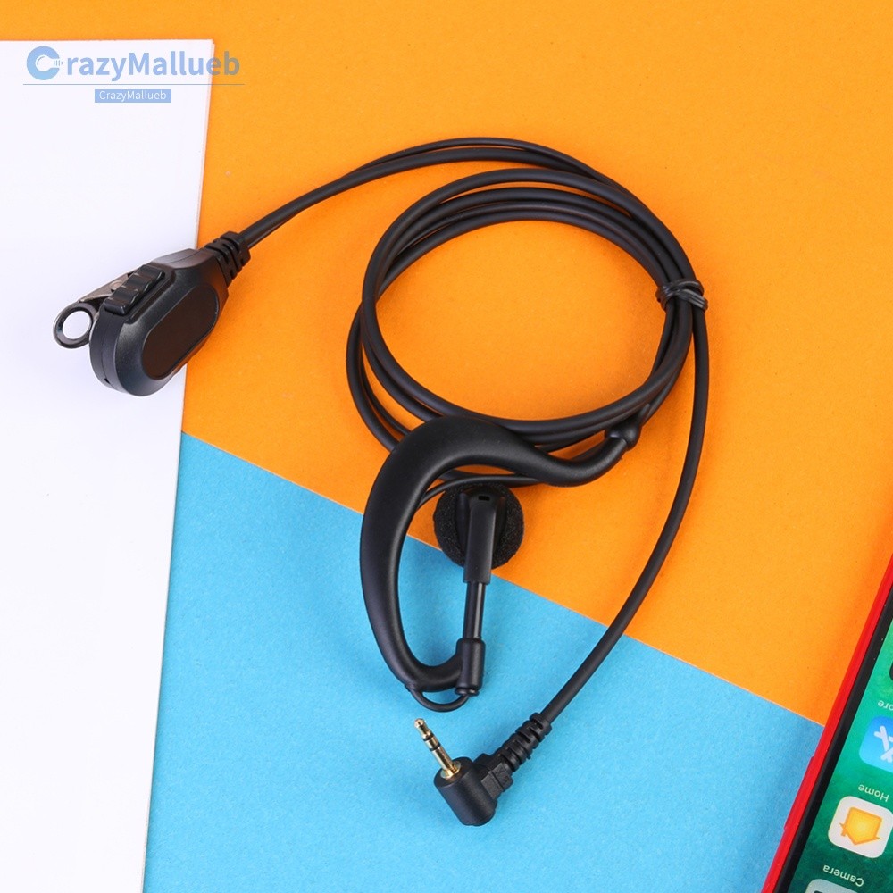 Tai nghe Walkie Talkie 3,5mm có PTT Mic 1Pin Tai nghe Walkie Talkie Tai ...