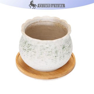 Onetimingfine 1 Khay Tre Chân Đế Cây Tròn Cho Nồi Dụng Cụ Làm Vườn VN