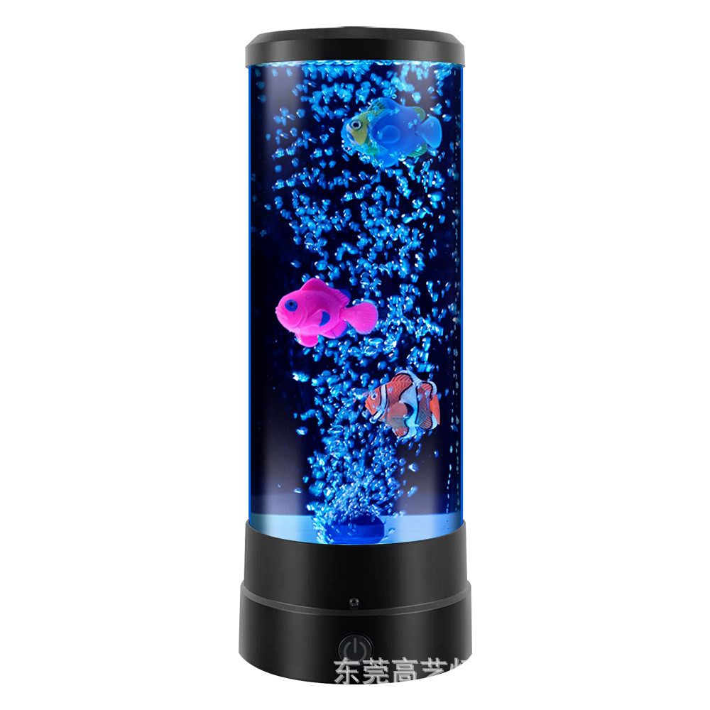 Hàng sẵn có Đèn sứa cắm Đèn ngủ LED Quà tặng sáng tạo Phòng trẻ em Phòng ngủ Bong bóng Đèn cá tự làm Đèn bàn XWIE