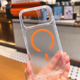 [JLK] PC mờ mờ + TPU Vỏ từ tính chính hãng cho iPhone 17Pro 17Air 17Pro Max Nút máy ảnh chủ động Vỏ cứng sạc không dây