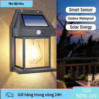 Đèn năng lượng mặt trời cảm biến chuyển động hồng ngoại 3 chế độ hoạt động chống thấm nước hiệu quả cho mọi thời tiết