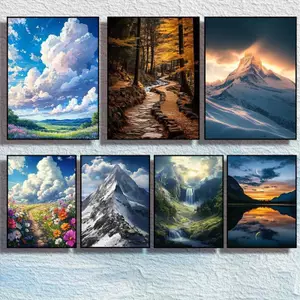 Thiết Kế Thiên Nhiên Quyến Rũ Động Vật Sống Động Tranh Canvas Của Rừng Lush & Hoa Cho Nghệ Thuật Trang Trí Tường Nhà Canvas Poster