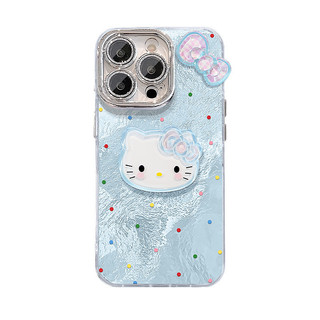 Dây chuyền treo búp bê mèo chấm bi thích hợp cho vỏ điện thoại Apple 16 13promax Phim hoạt hình dễ thương 15 cô gái cao cấp 2025.10.23