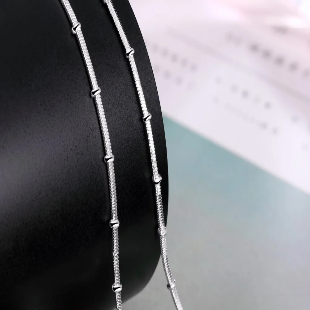 Vòng cổ rắn bạc 925 đẹp đơn giản, trang sức thời trang dành cho nữ