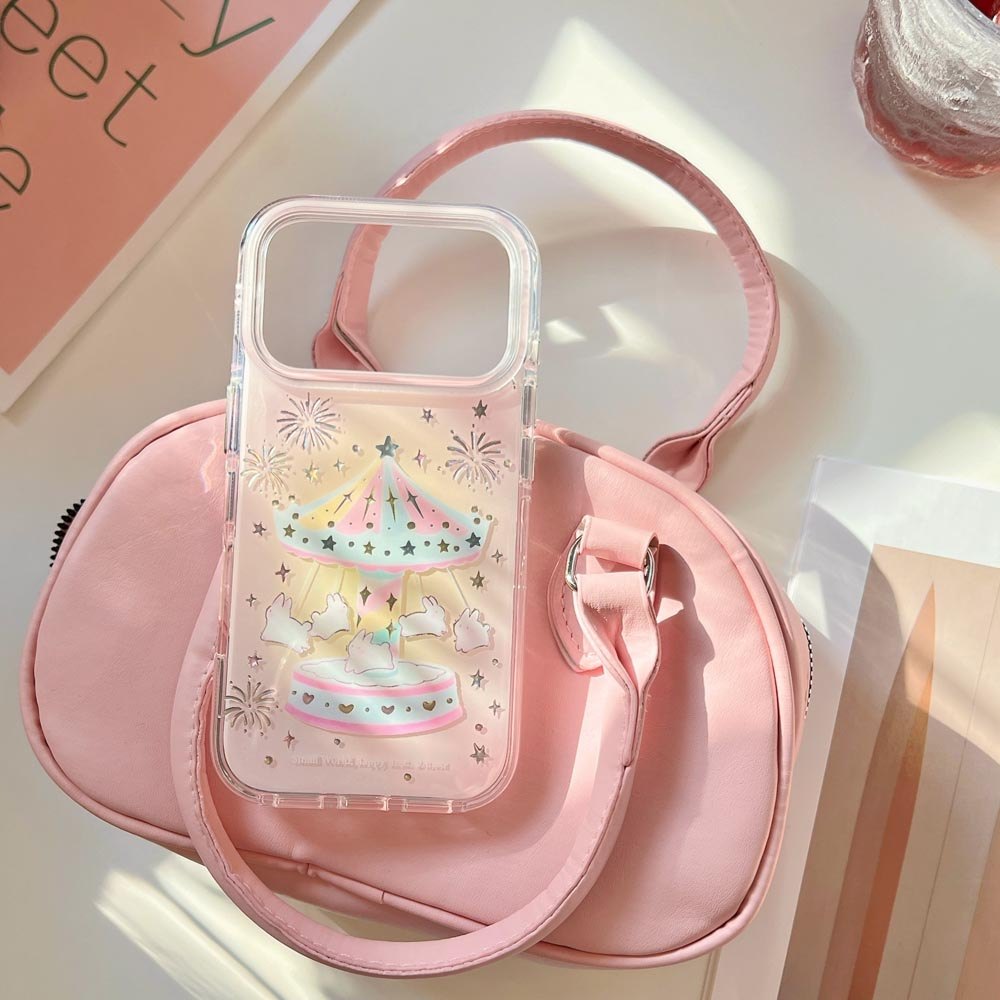 Ốp lưng cứng Tương thích với iPhone 13 14 14Pro 14ProMax 15 15Pro 15ProMax 16 16Pro 16ProMax 17 17Pro 17ProMax Ốp họa tiết băng chuyền pháo hoa