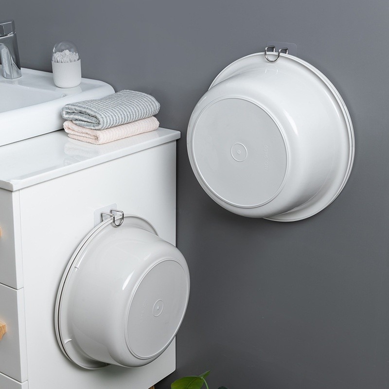 Móc Inox Dán Tường Treo Thau Chậu Khăn Quần Áo/ Giá Gắn Tường Treo Đồ Nhà Bếp Nhà Tắm FE123