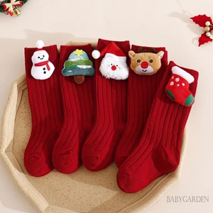 0-5 tuổi Trẻ mới biết đi Giáng sinh Tất trang trí ông già Noel / người tuyết Cotton mềm mại