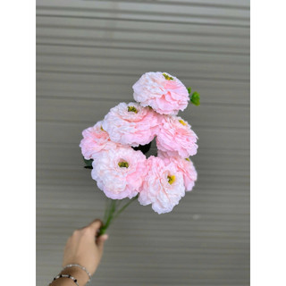Cụm trà highlight 7 bông size 8cm - hoa vải