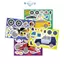 E-WOITD 8 Tờ Xe Máy Máy Xúc Xe Khác Nhau Thùng Xe DIY Decal Lửa Tru Xe Cứu Thương Xếp Hình Stiers Quà Tặng Trang Trí E-WOITD