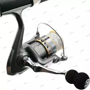 Tay cầm cuộn dây câu PYCOU, Thay thế tay cầm cuộn quay tiện dụng, Tay cầm cầm bằng kim loại chống gỉ kim loại quay Núm câu cá