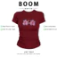 BOOM Áo Baby Tee Nữ Cotton Ôm Body-Áo Thun Ngắn Tay Y2K In Hình PhongCách Mùa Hè, Cổ Tròn Hàng Đầucách hàn quốc phong722