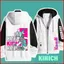 Genshin Impact Kinich Vẽ Tay anime Dây Kéo Áo Khoác Áo Khoác Unisex Top