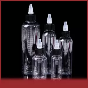 Cod 30ml-250ml nhựa PET lỏng Công suất dropper chai sắc tố mực container