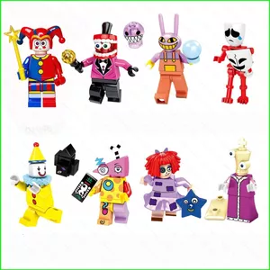 HT3 Rạp xiếc kỹ thuật số tuyệt vời Pomni Ragatha Jax Đồ chơi mô hình nhỏ Hoạt hình Khối xây dựng sưu tập TH3
