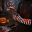 DONOVANQQ Halloween Sọc Máu Găng Tay, Máu Quỷ Zombie Chơi Găng Tay Halloween Cosplay Găng Tay Ngắn / Dài Cosplay Bệnh Viện Y Tá Full Ngón Tay Halloween