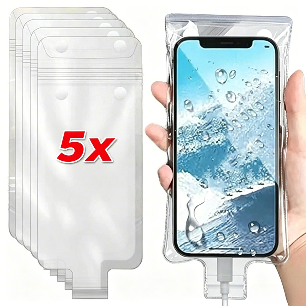 1 / 3 / 5 Cái Túi bảo vệ điện thoại chống nước di động / Túi màn hình cảm ứng dưới nước trong suốt