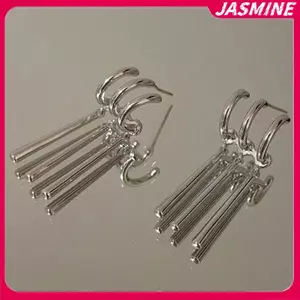JASMINE 1 Cặp Một Mảnh Zoro Anime Bông Tai Nam Nữ Cosplay Bông Tai Xuyên Trang Sức Thời Trang Giả Ba Bông Tai Tòn Ten Bông Tai Dài JASMINE