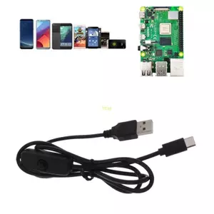 Dây cấp nguồn USB Type C 5V 3A có BẬT Cáp chuyển đổi cho RaspberryPi 4