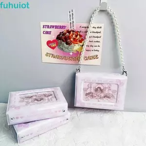 FUHUIOT Photocard Binder, 3 inch KeyChain Thần Tượng Thẻ Thu Thập Sách, Hộp Đựng Thẻ Trang Trí Túi Xách Hình 20 Trang Bên Trong PVC Photocard Giá Đỡ Photocard