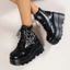 Size Lớn Nhện Web Thêu Người Nhỏ Punk Giày Bốt Ngắn ins Phong Cách Gothic Ren-Up Giày Bốt Đế Dày Thời Trang Giày Bốt Nữ Châu Âu Mỹ Size Lớn Giày Nữ20260616
