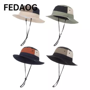 Mũ ngư dân FEDAOG, Mũ xô chống tia cực tím khô nhanh, Vành rộng thoáng khí lớn chống nắng Mũ leo núi nữ