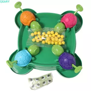Trò Chơi Board Game Rùa Đói QEARY, Game Rùa Ăn Đậu Nhiều Người Chơi, Đồ Chơi Bàn Giải Trí Tương Tác Montessori Cho Bé Trai Gái
