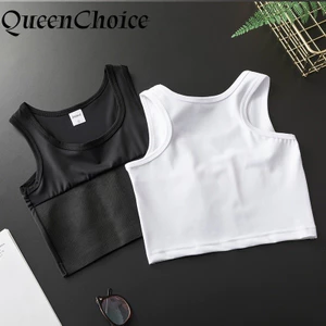 Áo thun nữ khô nhanh Áo chui đầu ngực ngắn Băng dính ngực Tomboy Binder