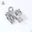 Kitty Trâm 1 Cái Unisex Mèo Chân Động Vật Vui Vẻ Huy Hiệu Trang Sức Cho Phụ Kiện Thời Trang [Mina]