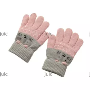 Găng tay mùa đông trẻ em 3 10 tuổi JUIC, Găng tay trẻ em chống lạnh ấm áp, Găng tay trẻ em chống gió màu kẹo co giãn thời trang cho trẻ mới biết đi