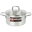 Nồi inox 3 lớp Happy Cook Alvar nắp kiếng 20cm N20-ALVG | 24cm N24-ALVG - Hàng chính hãng