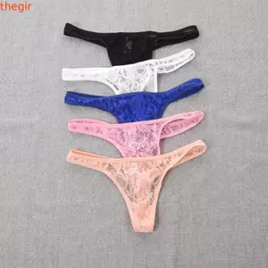 THEGIRL8B Nam Ren Rỗng Quần Lót, Quần Lót Eo Thấp Nam Sheer Ren Quần Lót, Quần Lót Lưới Mỏng Thoải Mái Quần Đùi Nam T-back Mùa Hè
