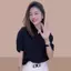 Áo sơ mi ngắn tay Niche Halter mùa hè 2026 Thiết kế sang trọng dáng rộng Phong cách phương Tây Che thịt Slimer Look Casual All @ -