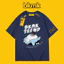 Áo thun in hình hoạt hình hàng đầu Bkmk cặp đôi hợp thời trang cỡ lớn dáng rộng nam mùa hè tay ngắn ins siêu lửa cotton nguyên chất 0704