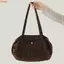 Túi đeo vai in họa tiết da báo THEGIRL8B, Túi Tote vải có thể gập lại nhẹ, Chất liệu Nylon đơn giản Dung tích lớn Túi Bowling phong cách Hàn Quốc cho bé gái