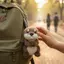 SRVN Sang Trọng Otter Búp Bê Mặt Dây Chuyền 20cm Mô Phỏng Hình Động Vật Bapa Dễ Thương Treo Schoolbag Trang Trí Cho Trẻ Em Quà Tặng.