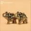 GE Brass Ingot Và Gold Bri Luy Elephant Figurine - Trung Quốc Tốt Lành Và Giàu Có Mang Nhà Phòng Khách Thủ Công VN