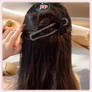 JRP Kim Cương Giả Giả Kẹp Cổ Điển Nơ Tiện Lợi Kẹp Tóc Đa Năng Thời Trang Bé Gái Kẹp Tóc Phụ Kiện Tóc JRP