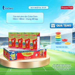 Sữa uống dinh dưỡng Colos Gain 110ml/180ml cải tiến - Giúp bé cải thiện cân nặng, bổ sung năng lượng