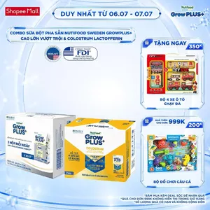 Combo 2 thùng 24 hộp Sữa bột pha sẵn GrowPLUS+ 110ml: Cao Lớn Vượt Trội + Colostrum Lactoferrin