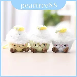 Móc khóa sang trọng Kem có thiết kế dễ thương cho bé gái và phụ kiện túi xách