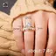 Bộ 3 Chiếc Nhẫn Zircon Pha Lê 5 Móng Vuốt Sang Trọng Cho Nữ Cưới Thời Trang Quyến Rũ Bộ Trang Sức Phụ Kiện Mới