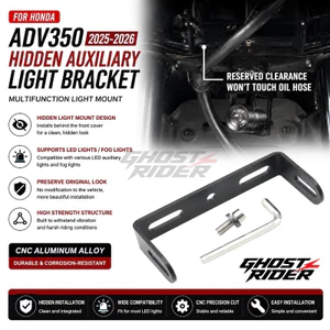 CHO XE HONDA ADV350 2025-2026 Ẩn Phụ Trợ Giá Đỡ Đèn Sương Mù Gắn Đèn CNC Giá Đỡ Đèn Pha Phụ Kiện Xe Máy
