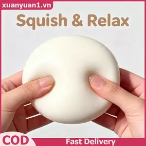 XUAN Sữa Chua Bánh Bóp Đồ Chơi Mềm Squishy Giảm Căng Thẳng 1 Cái Trắng Sữa Cho Trẻ Em Chơi Du Lịch Fidget Văn Phòng Thư Giãn VN